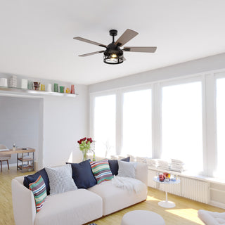 Elburn 52" Ceiling Fan Black