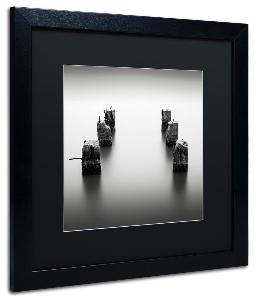 'Pillars' Matted Framed Canvas Art by Dave MacVicar