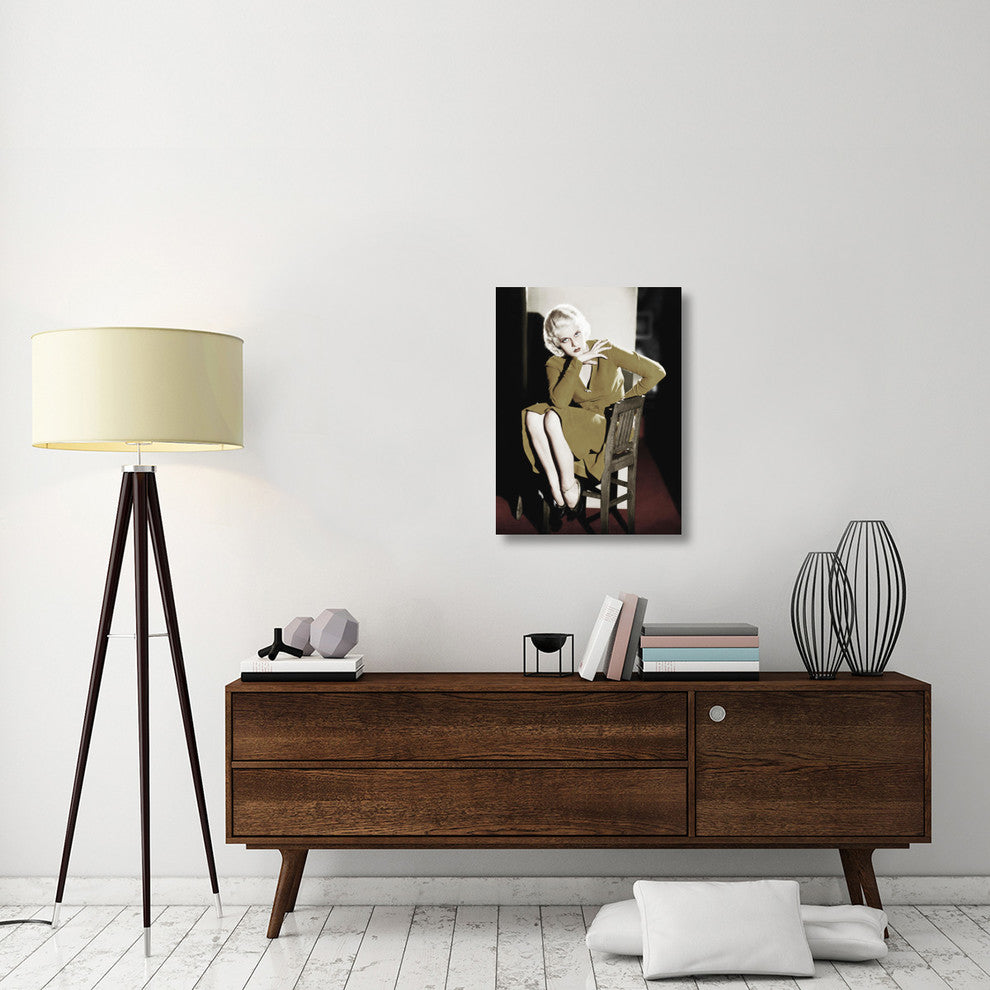 "Jean Harlow" Stretched Canvas Giclee by Hollywood Photo Archive, 23"x30"