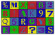 Flagship Carpets CE482-22W 4x6 Alphabet Number Jumble Rug