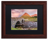 Blanchette Photography 'Scottish Bridge', Wood Frame, Black Matte, 14"x11"
