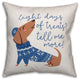 Eight Days of Treats 20"x20" Throw Pillow