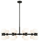 Z-LITE 20-Light Chandelier, Matte Black