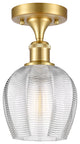 Innovations 516-1C-SG-G462-6 1 LightSemi-Flush Mount, Satin Gold