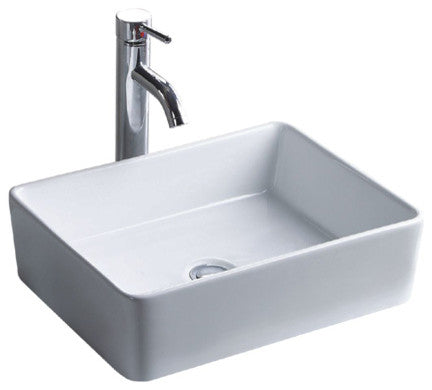 Wells Sinkware 1714 Ceramic Lavatory White