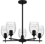 Lucy 5-Light Chandelier, Matte Black