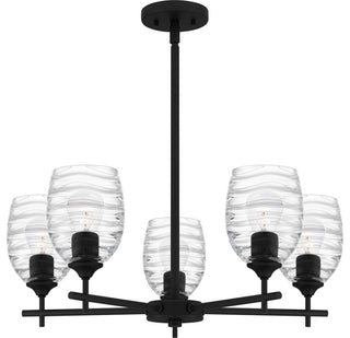 Lucy 5-Light Chandelier, Matte Black