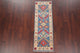 Kazak Oriental Hand-Knotted Traditional Pakistani Runner Rug, Blue, 5'10"X2'1"