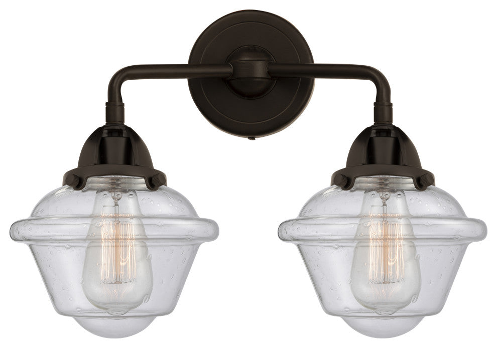288-2W-OB-G534 2 Light 15.5" Bath Vanity Light, Oil Rubbed Bronze