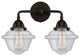 288-2W-OB-G534 2 Light 15.5" Bath Vanity Light, Oil Rubbed Bronze