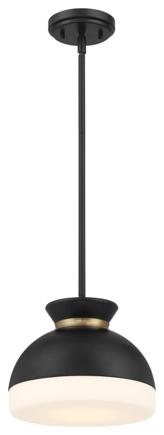 Crystorama Lighting Group GID-4005 Gidget 10"W Pendant - Matte Black / Vibrant