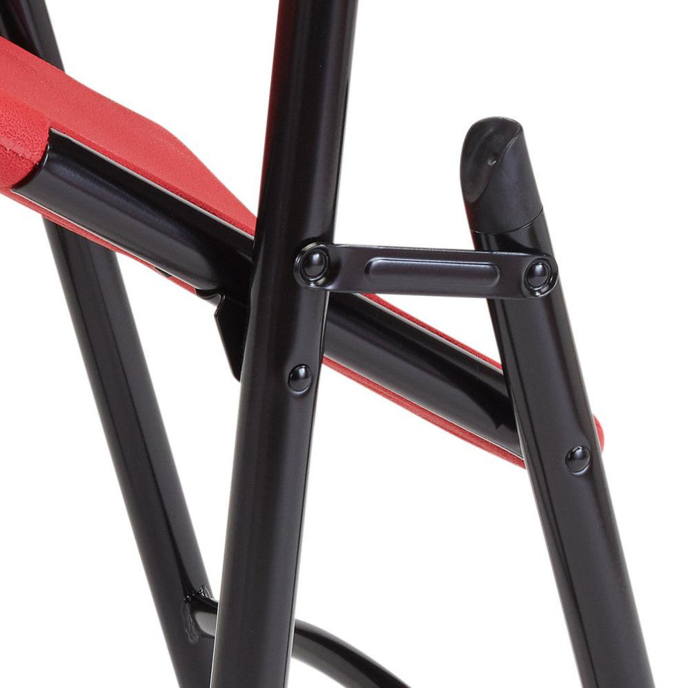 NPSÂ® 600 Series Premium Resin-Plastic Folding Chair, Red (Pack of 4)