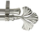 Florence Double 13/16" dia. Curtain Rod, Satin Nickel, 120"-170"