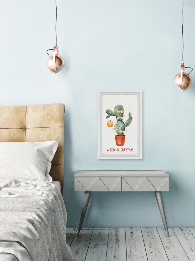 "A Cactus Bloom" Framed Painting Print, 16x24