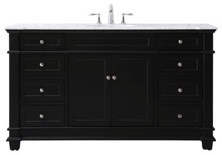 Weston Single Bathroom Vanity Set, Black, 60