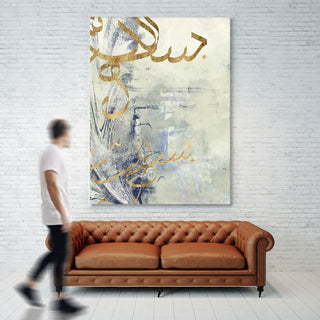 "Arabic Encaustic III" Fine Art Giant Canvas Print, 54"x72"