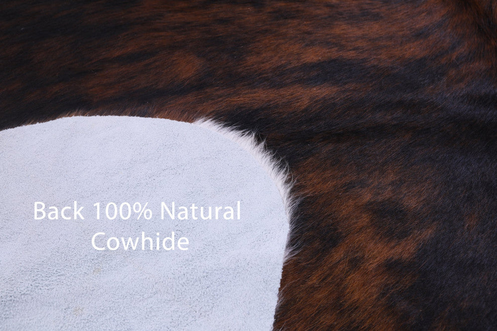 Tricolor Natural Cowhide Rug 6' 0" X 6' 0" C2049