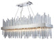 Elegant Lighting Dallas Collection Chandelier, Royal Cut Crystals, Chrome