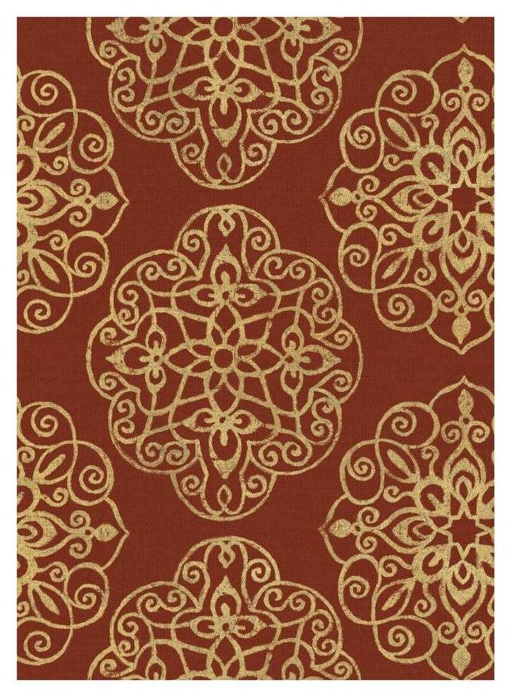 "Kolam Pattern II" Digital Paper Print by Daphne Brissonnet, 20"x26"