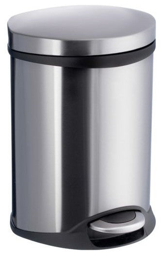 Pedal Bin Stainless Steel, Brushed, 6 Liter