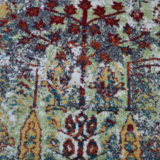 MACHINE MADE HEATSET POLYPROPYLENE AREA RUGS -Multicolor,Contemporary Design, [Rectangle] 4'x6'