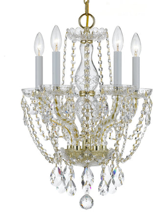 Crystorama Lighting Group 1129-CL-MWP Traditional Crystal 5 Light - Polished