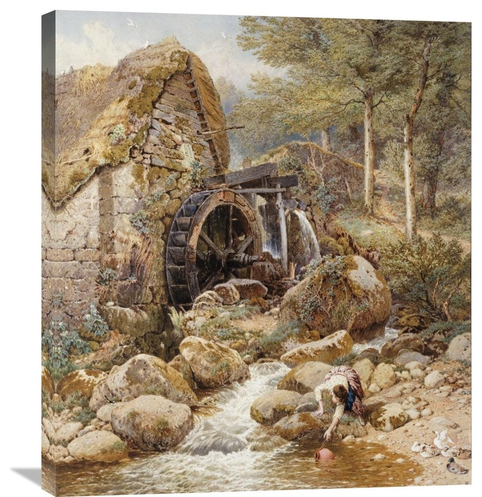 "An Old Water Mill" Artwork, 26" x 30"