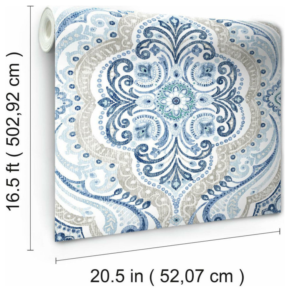 Bohemian Damask Peel & Stick Wallpaper