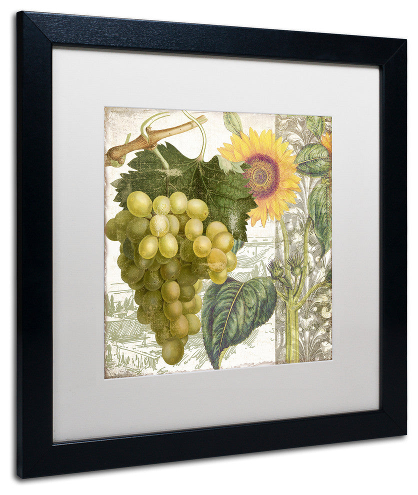 Color Bakery 'Dolcetto III' Matted Framed Art, Black Frame, White Mat, 16x16