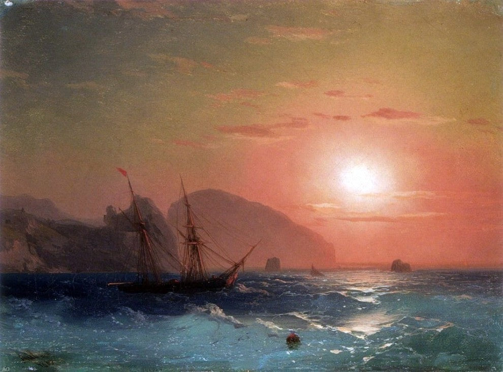Ivan Constantinovich Aivazovsky View of the Ayu Dag Crimea Wall Decal