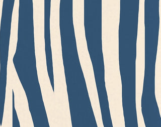 Wood Stripe Geometric Print Kitchen Towel, Navy Blue
