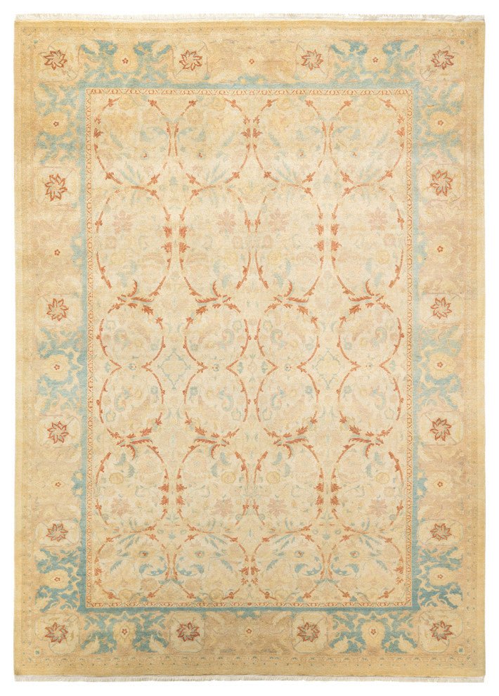 Adelaide, One-of-a-Kind Hand-Knotted Area Rug Ivory, 6'4"x8'8"