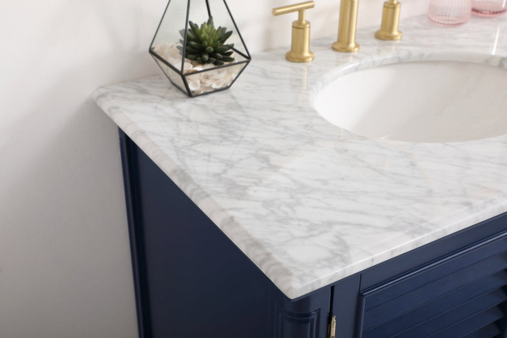 Otis 36" Single Bathroom Vanity, Blue