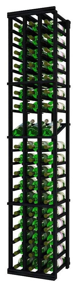 Marseille Wine Rack, Redwood and Black