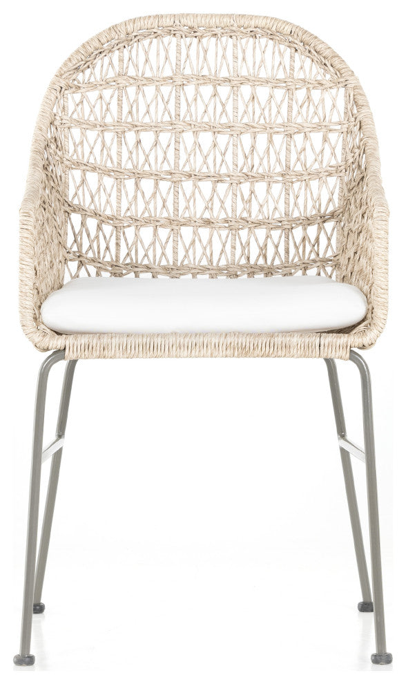 Bandera Dining Chair With Cushion-White