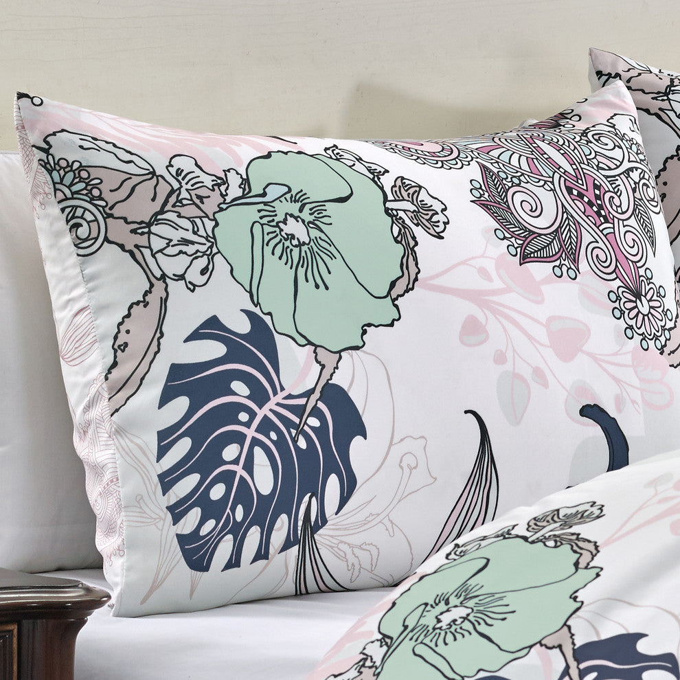 Jonah 6 piece comforter set, Multiple Color, King
