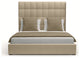 Nativa Interiors Moyra Box Bed, Flax, Queen, Headboard Height: Medium