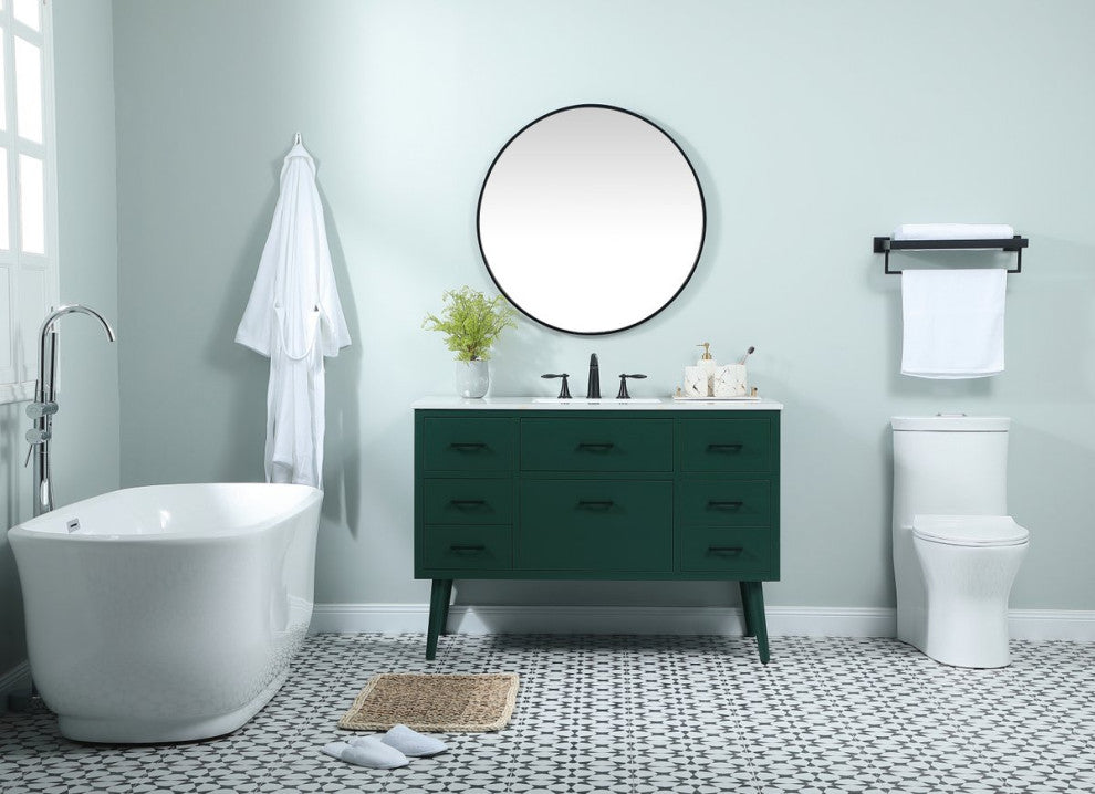 Home Living 48" Bathroom Vanity, Green