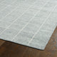 Kaleen Hand Woven Solitaire Glacier Bamboo Silk Rug, 4''x6''