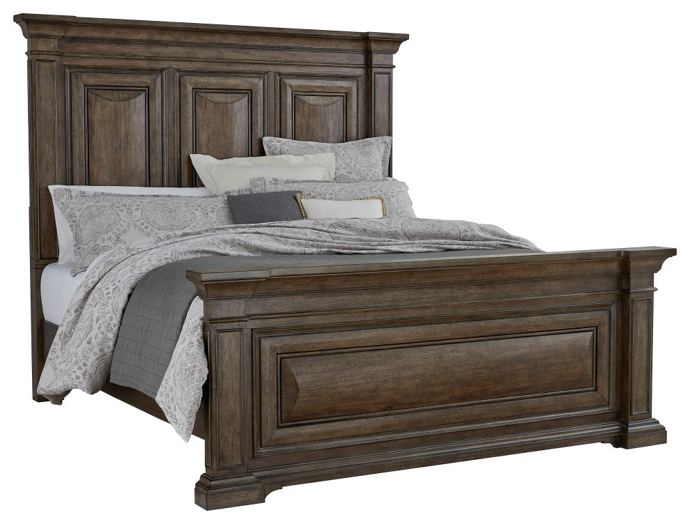 Woodbury Queen Panel Bed in Cowboy Boots Brown