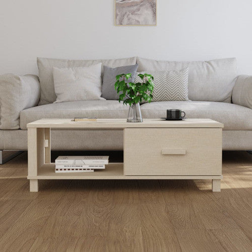 vidaXL Coffee Table End Table Side Table HAMAR Honey Brown Solid Wood Pine