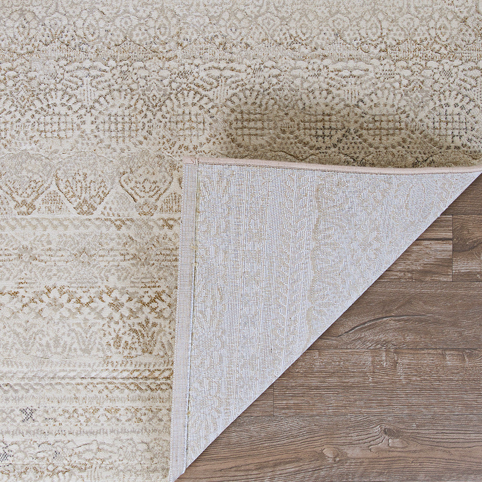 Couristan Easton Capella Area Rug, Ivory-Light Gray, 9'2"x12'5"