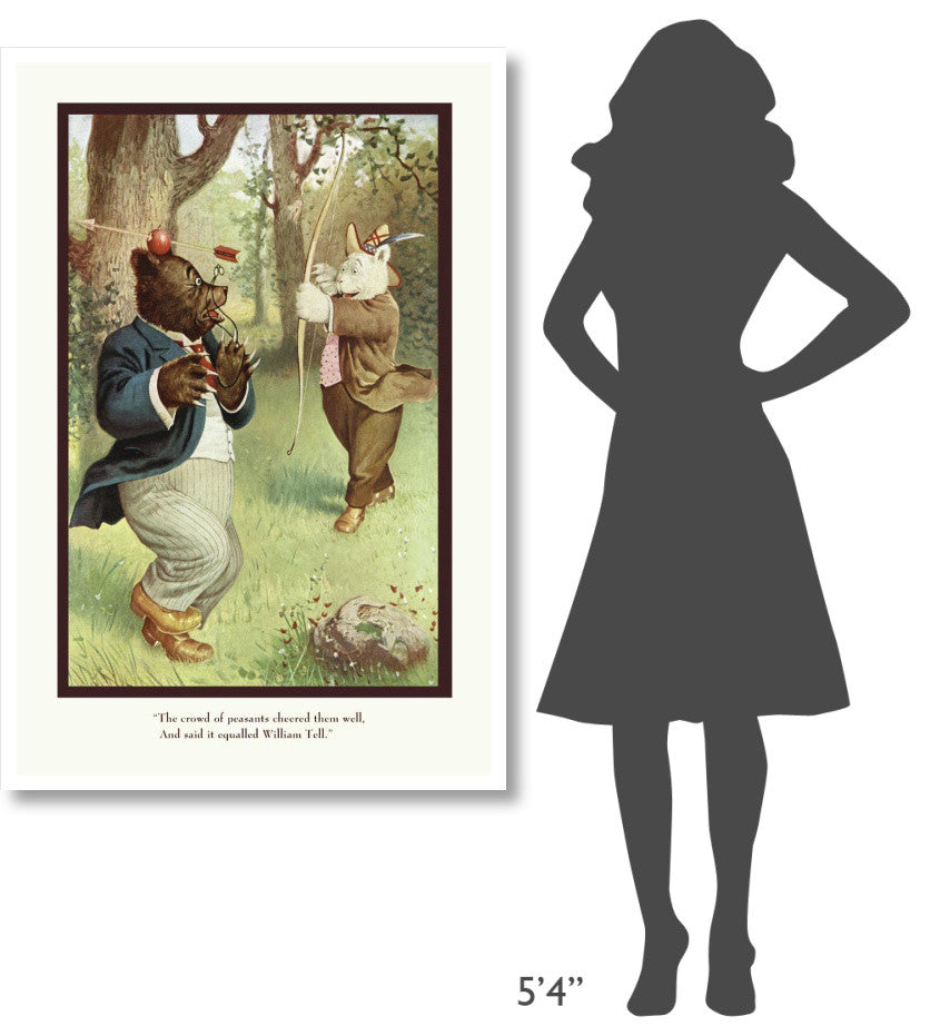 "Teddy Roosevelt's Bears: William Tell" Paper Print by R.K. Culver, 34"x50"