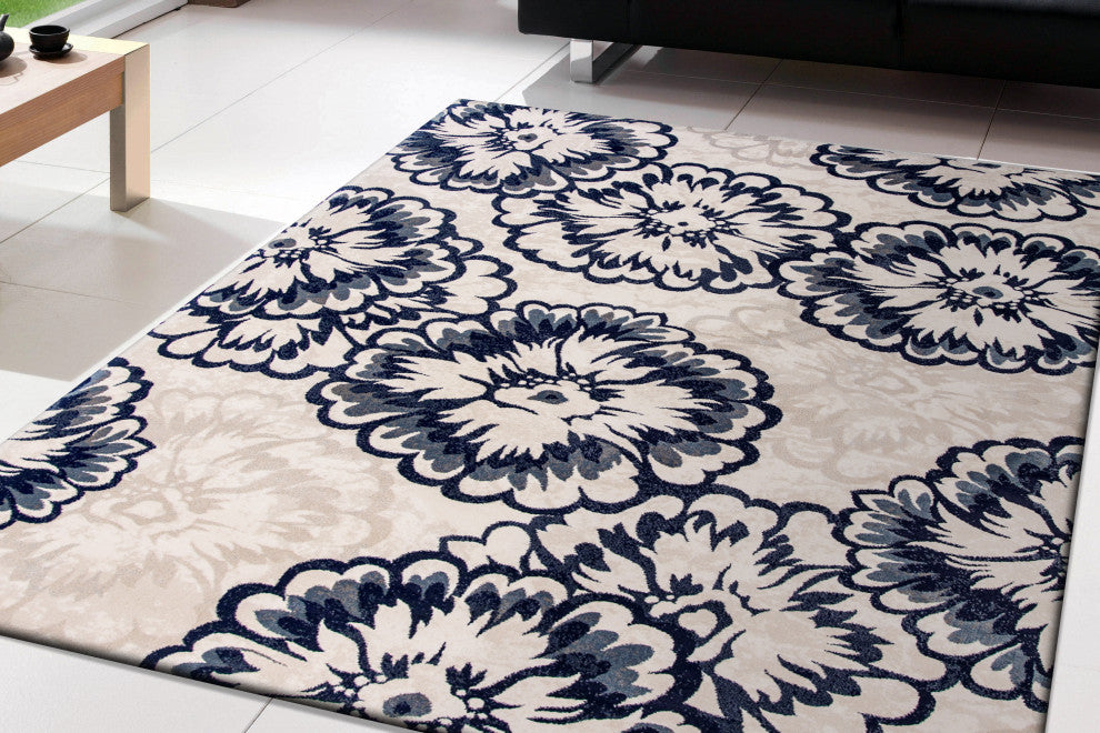 Melody Ivory Rug, 9'2"x12'10"