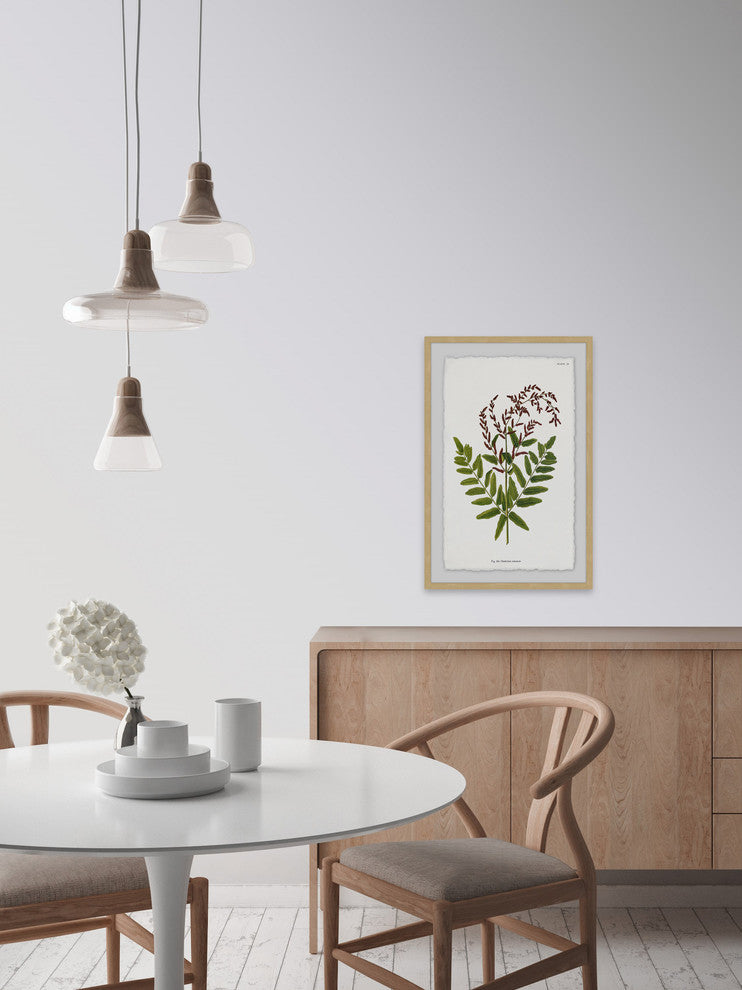 "Sympathy Ferns" Framed Painting Print, 12"x18"