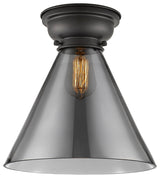 Innovations 623-1F-BK-G43-L Cone 12" 1 Light 12" Flush Mount, Matte Black