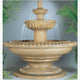 Palazzo Fluted Fountain, Golden Moss