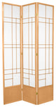 7' Tall Eudes Shoji Screen, Natural, 3 Panels