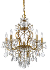 Filmore 6-Light Chandelier, Antique Gold