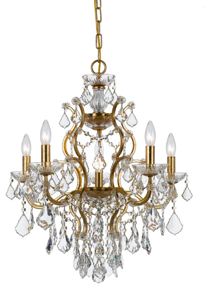 Filmore 6-Light Chandelier, Antique Gold
